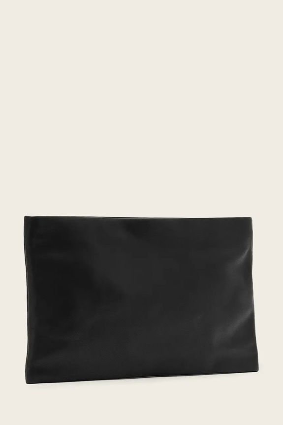 AllSaints geantă plic pentru femei, din piele BETTINA W533XE negru AW26