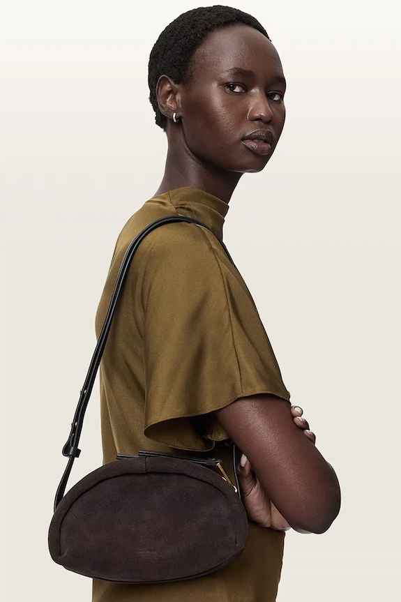 AllSaints crossbody kabelka dámska semišová ROSALIE W711XD