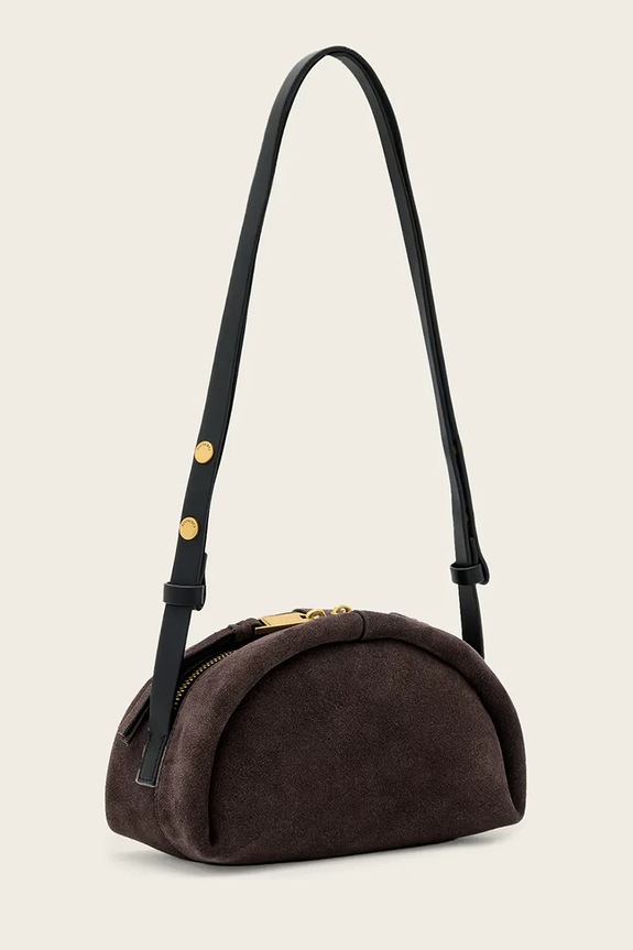 AllSaints crossbody kabelka dámska semišová ROSALIE W711XD hnedá AW26