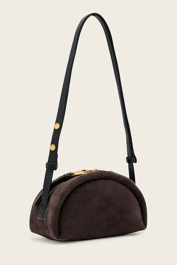 AllSaints crossbody kabelka dámska semišová ROSALIE W711XD hnedá AW26