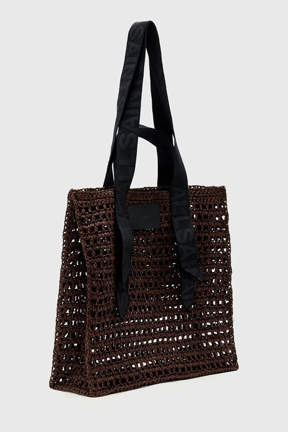 Akcesoria AllSaints torebka tote damska LULLAH W416XE brązowy