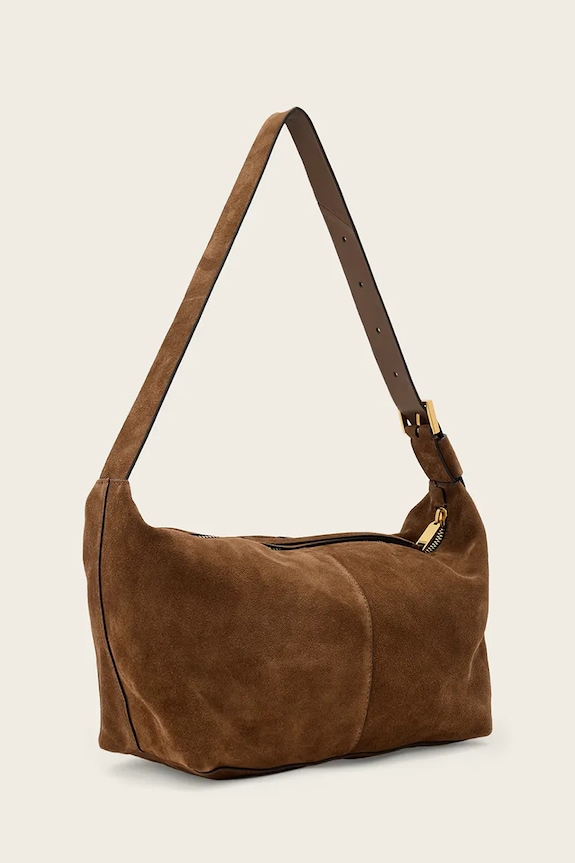 AllSaints hobo kabelka dámská semišová JEAN W377XE hnědá AW26