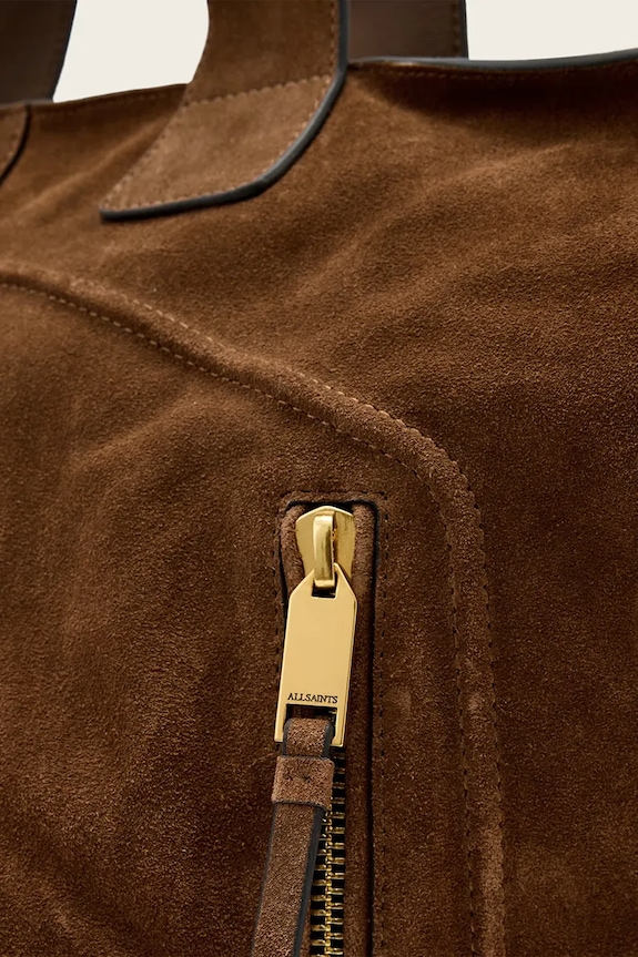 AllSaints nákupní taška dámská semišová JEAN W375XE hnědá
