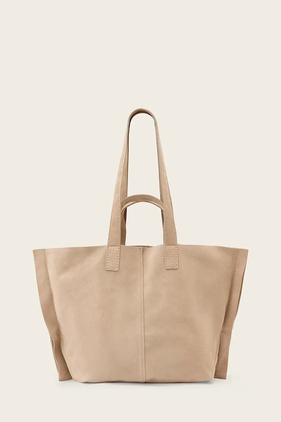 AllSaints geantă shopper pentru femei, din piele LUTECE bej W357XE