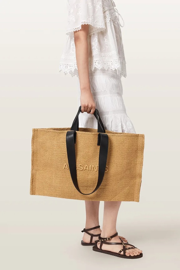 AllSaints torebka tote damska pleciona LUTECE W355XE