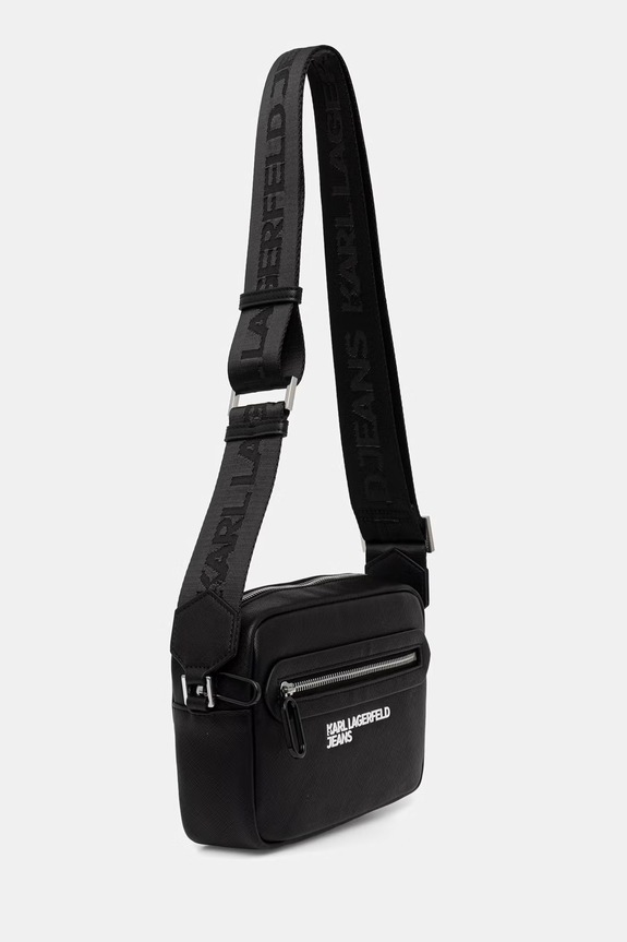 Karl Lagerfeld Jeans saszetka męska z imitacji skóry B3M30220 czarny AW26