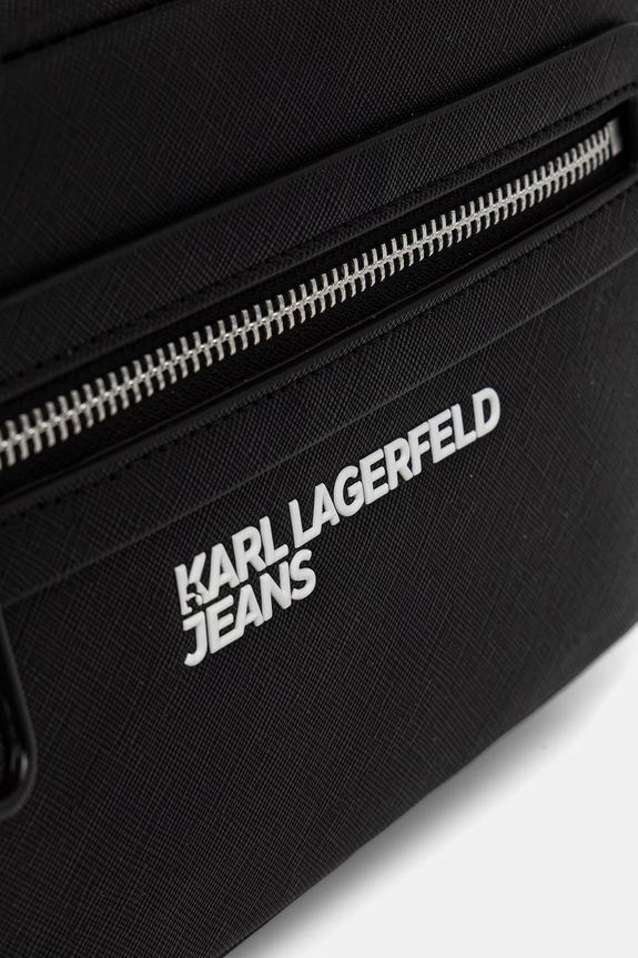 Karl Lagerfeld Jeans saszetka męska z imitacji skóry czarny B3M30220