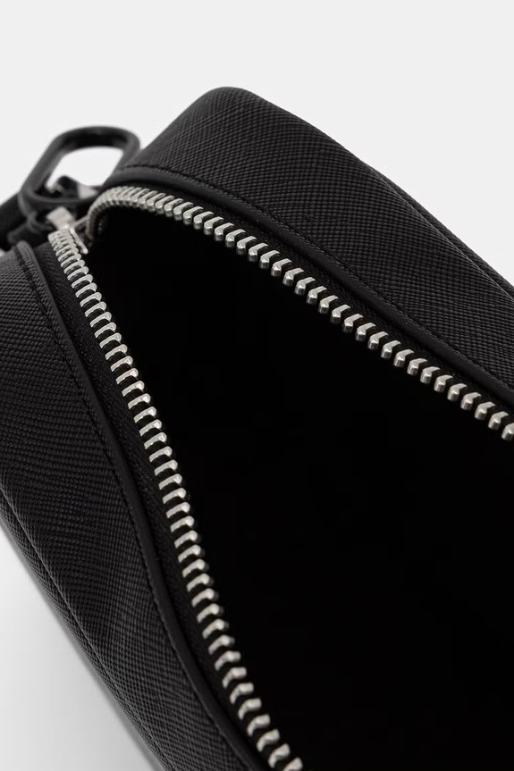 Karl Lagerfeld Jeans saszetka męska z imitacji skóry B3M30220 czarny