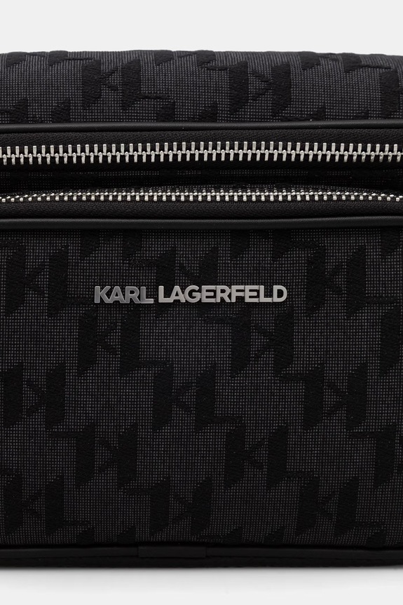 Karl Lagerfeld torba oko struka za muškarce K/MONOGRAM crna B3M30250