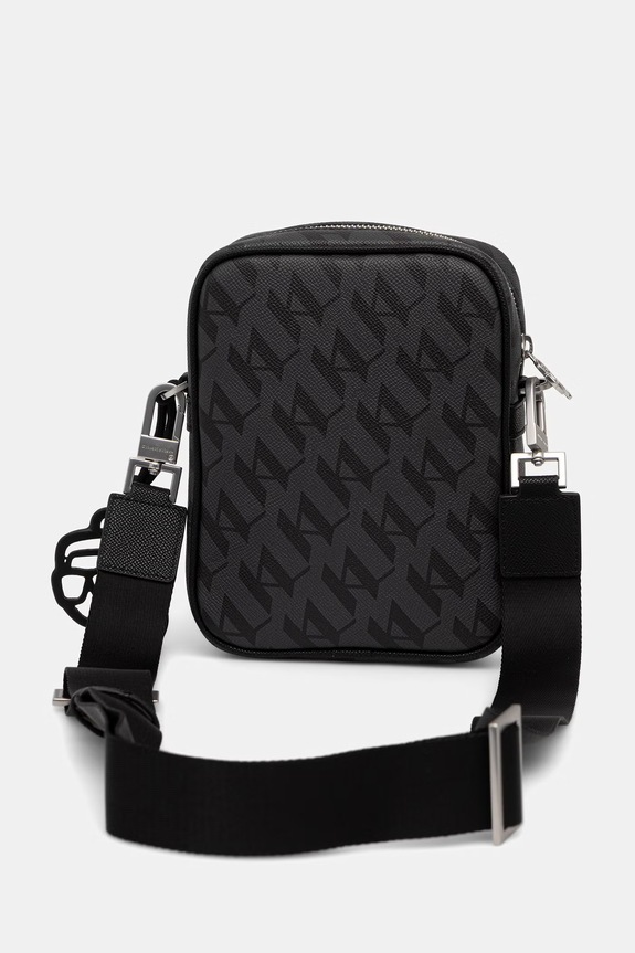 Dodaci Karl Lagerfeld mala torba za muškarce od imitacije kože K/IKON B3M30258 crna
