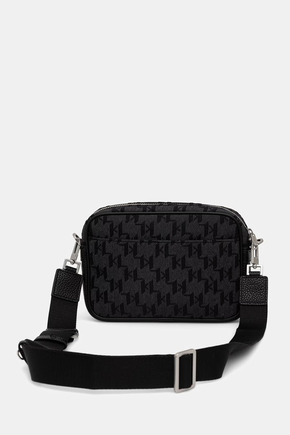 Dodaci Karl Lagerfeld mala torba za muškarce K/MONOGRAM B3M30249 crna