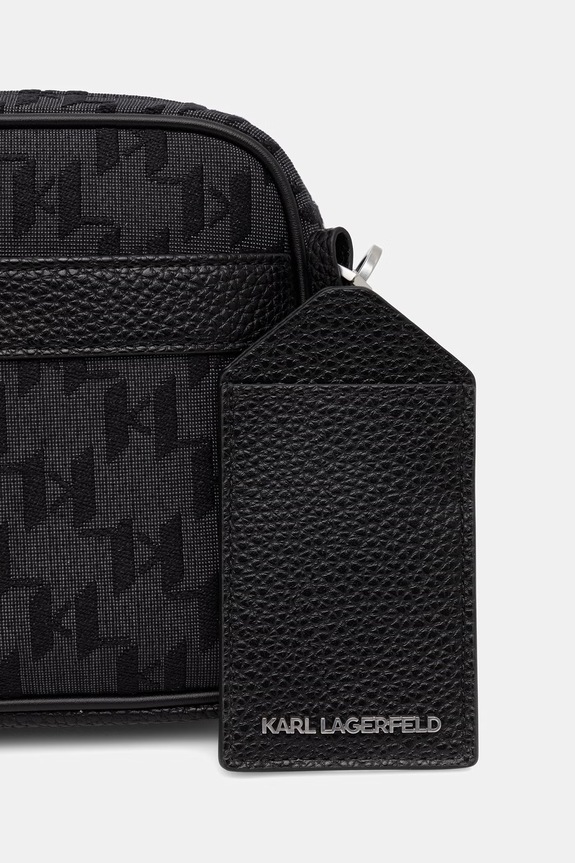 Karl Lagerfeld mala torba za muškarce K/MONOGRAM crna B3M30249