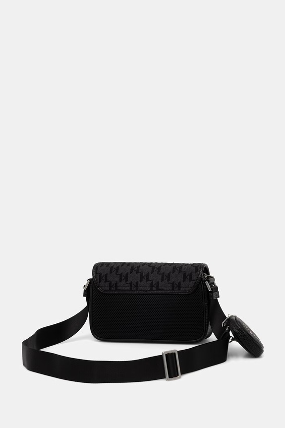 Dodaci Karl Lagerfeld mala torba za muškarce od imitacije kože K/MONOGRAM B3M30294 crna