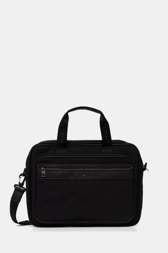 Tommy Hilfiger taška na notebook pánska čierna AM0AM14445