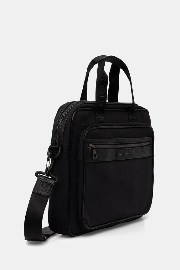 Tommy Hilfiger taška na notebook pánska AM0AM14445 čierna AW26