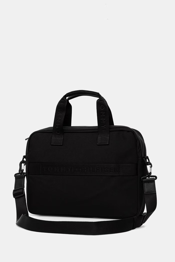 Doplnky Tommy Hilfiger taška na notebook pánska AM0AM14445 čierna