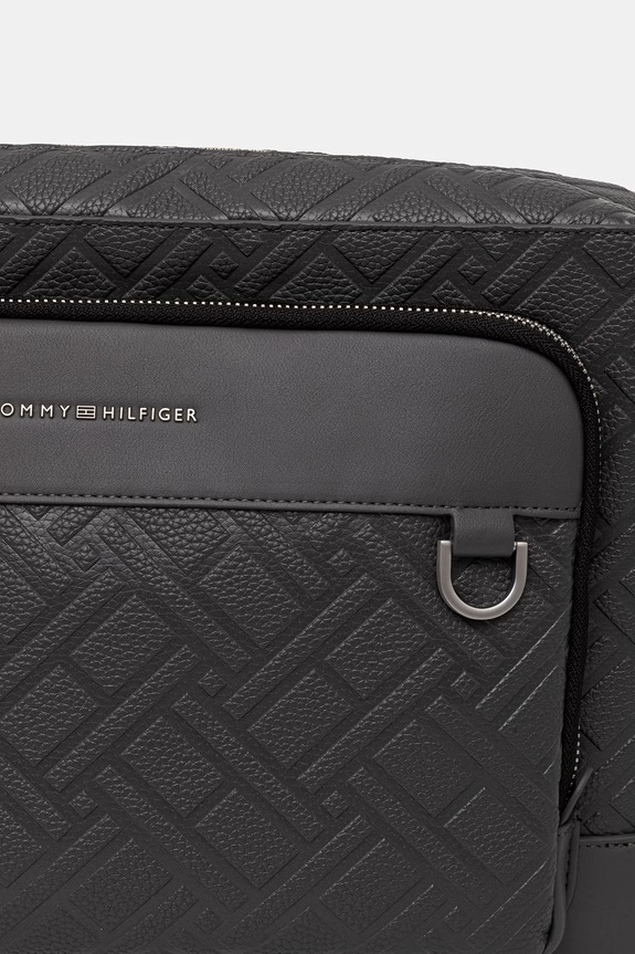 Tommy Hilfiger taška pánska z imitácie kože sivá AM0AM14428