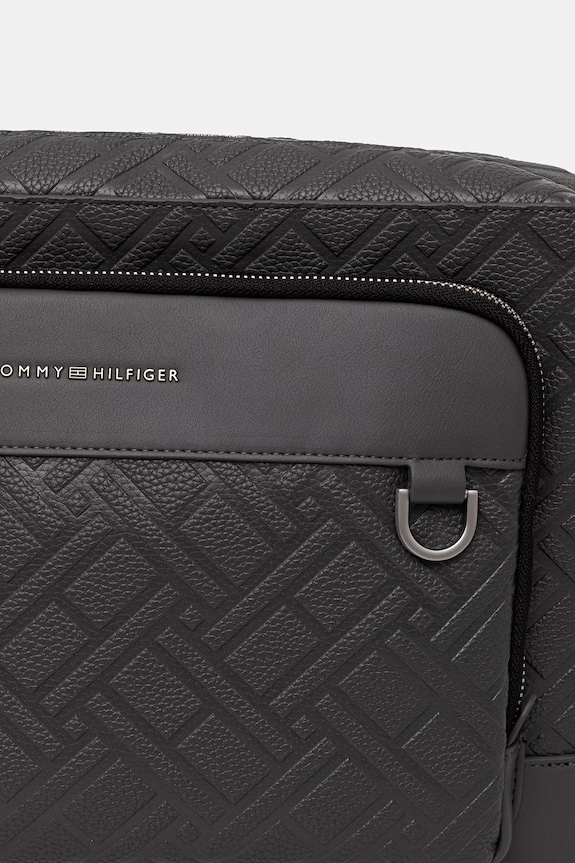 Tommy Hilfiger taška pánska z imitácie kože sivá AM0AM14428