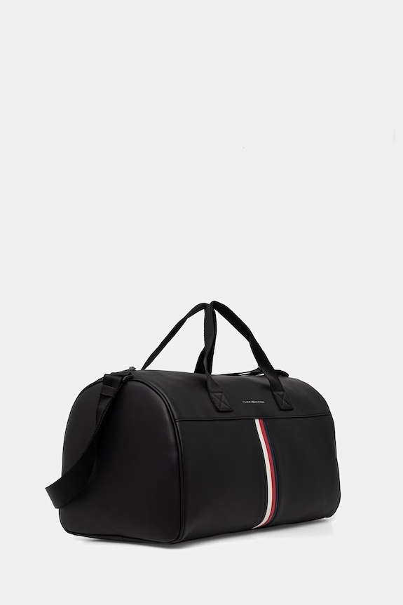 Tommy Hilfiger cestovní taška pánská z imitace kůže AM0AM14519 černá AW26