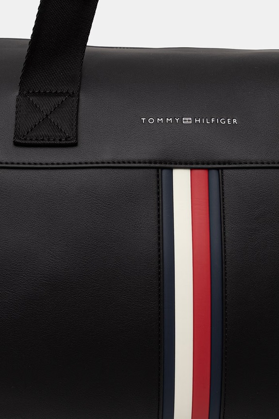 Tommy Hilfiger cestovná taška pánska z imitácie kože čierna AM0AM14519