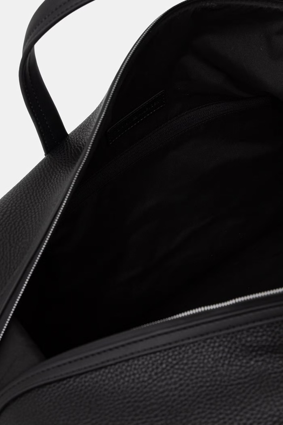 Tommy Hilfiger torba podróżna męska z imitacji skóry AM0AM14436 czarny