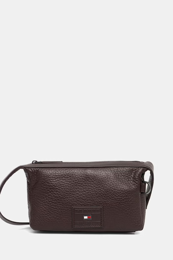 Tommy Hilfiger saszetka męska skórzana AM0AM14525 brązowy AW26