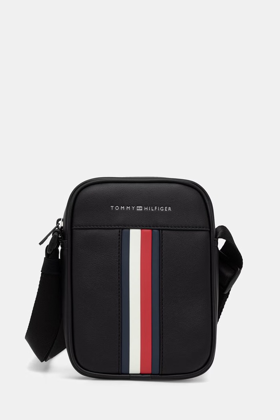 Tommy Hilfiger męskie z imitacji skóry czarny AM0AM14518