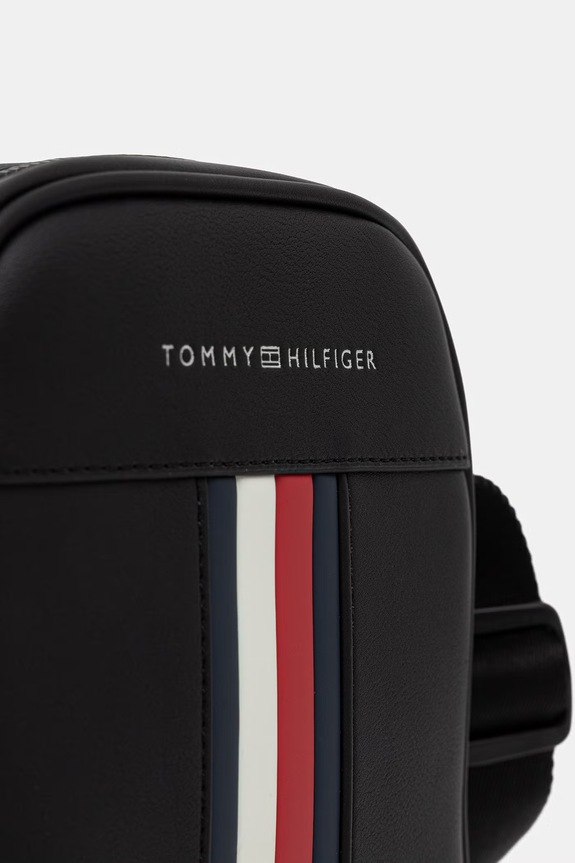 Tommy Hilfiger męskie z imitacji skóry czarny AM0AM14518