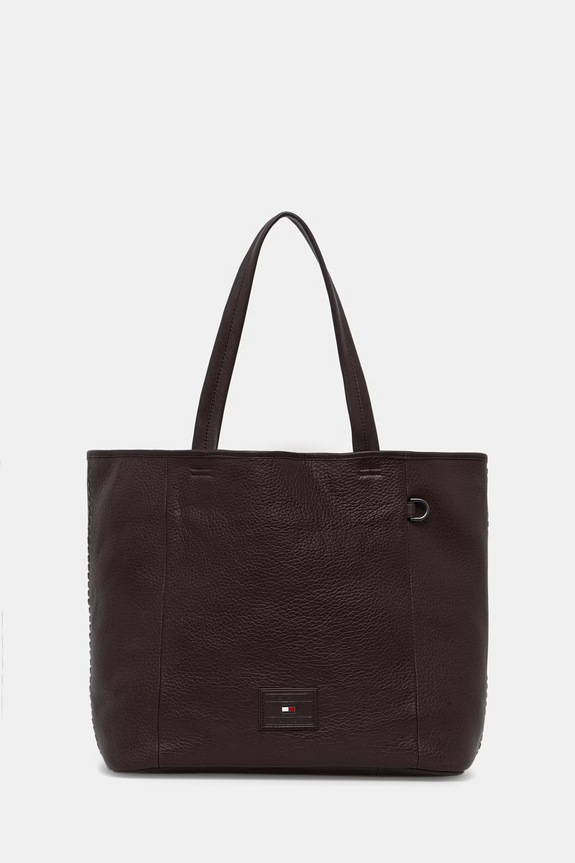Tommy Hilfiger torba męska skórzana brązowy AM0AM14464