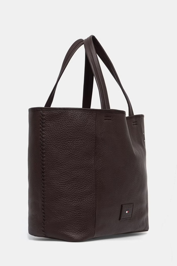 Tommy Hilfiger torba męska skórzana AM0AM14464 brązowy AW26