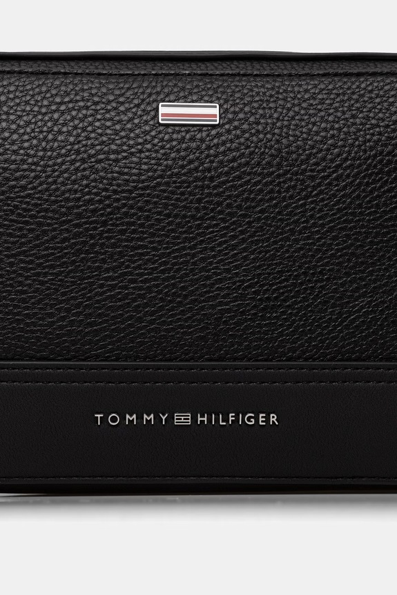 Tommy Hilfiger taštička pánská z imitace kůže černá AM0AM14435