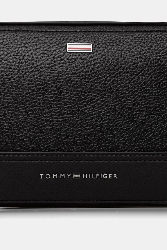 Tommy Hilfiger taštička pánská z imitace kůže černá AM0AM14435