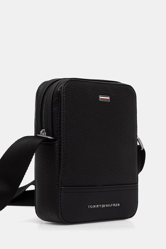 Tommy Hilfiger saszetka męska z imitacji skóry AM0AM14433 czarny AW26