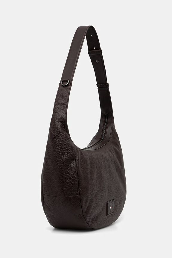 Tommy Hilfiger torba męska skórzana AM0AM14426 brązowy AW26