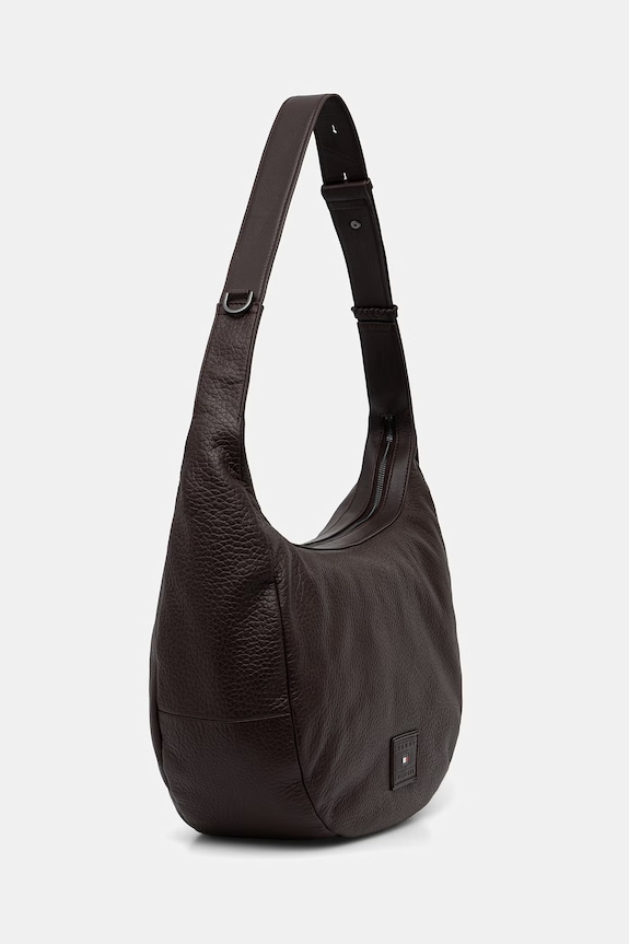 Tommy Hilfiger torba męska skórzana AM0AM14426 brązowy AW26