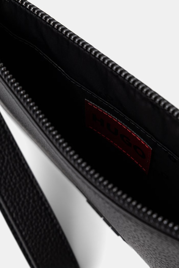 HUGO geantă mică pentru bărbați cu imitație de piele Ethon 2.0HI_Pouch negru 50571679