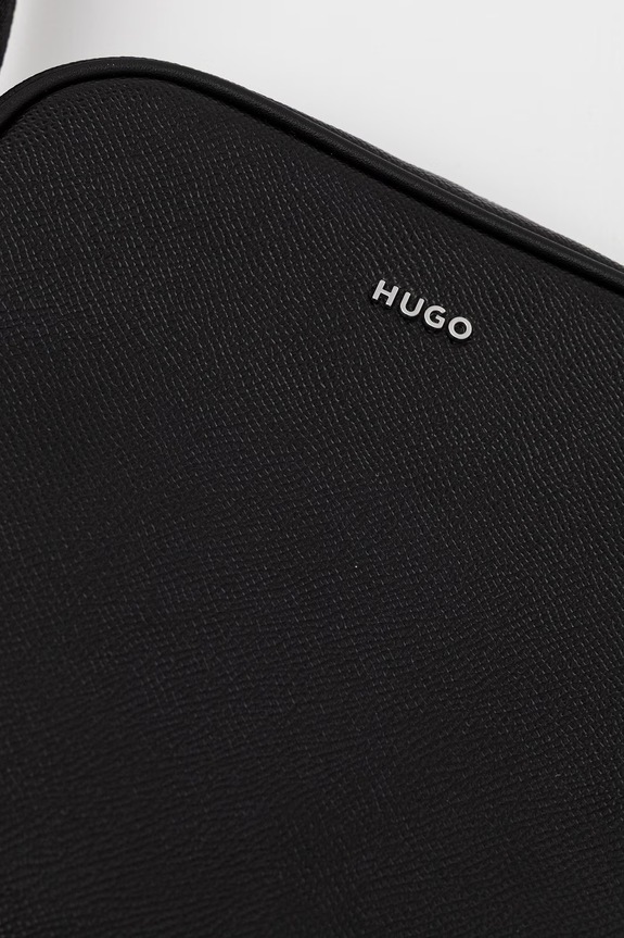 HUGO φάκελος ανδρικός δερμάτινος GO-BAG NS μαύρο 50568270