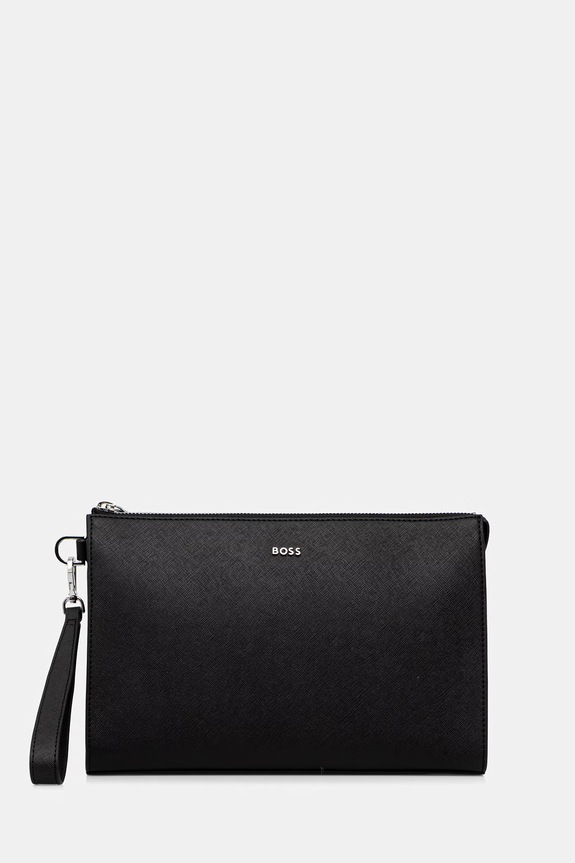 BOSS сумка для мужчин кожаная Northon_Clutch чёрный 50572464