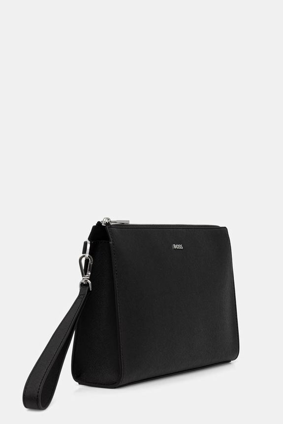 BOSS сумка для мужчин кожаная Northon_Clutch 50572464 чёрный AW26