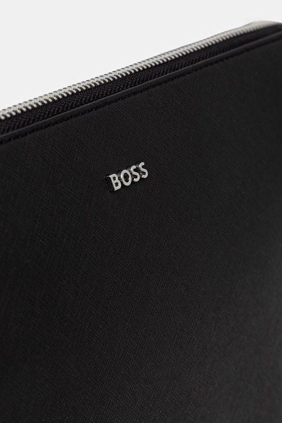BOSS сумка для мужчин кожаная Northon_Clutch чёрный 50572464
