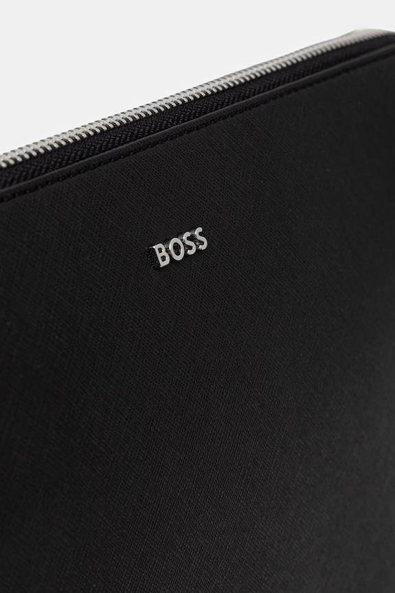 BOSS сумка для мужчин кожаная Northon_Clutch чёрный 50572464