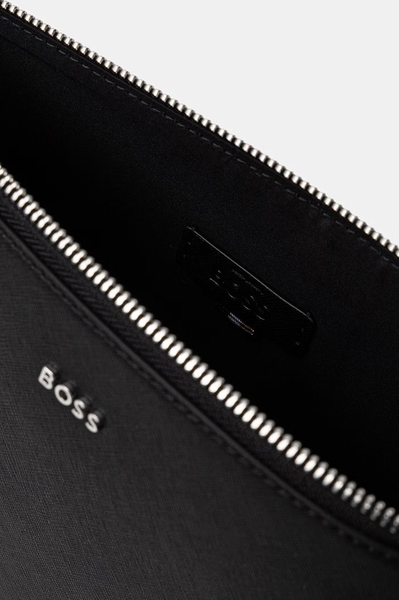 BOSS сумка для мужчин кожаная Northon_Clutch 50572464 чёрный