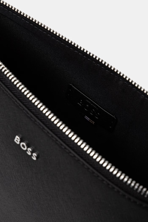BOSS сумка для мужчин кожаная Northon_Clutch 50572464 чёрный