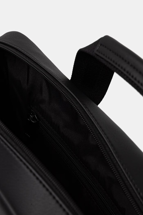 BOSS torba za laptop za muškarce od imitacije kože Jace_Doc Case 50567865 crna