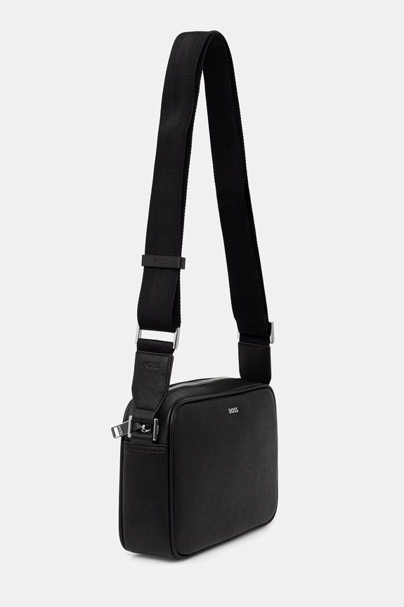 BOSS сумка для мужчин кожаная Northon_EW 50567405 чёрный AW26