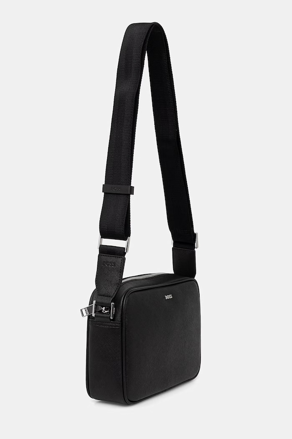 BOSS сумка для мужчин кожаная Northon_EW 50567405 чёрный AW26