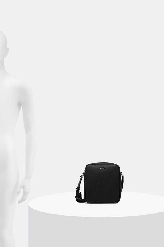 BOSS φάκελος ανδρικός δερμάτινος Northon_NS Zip 50567390