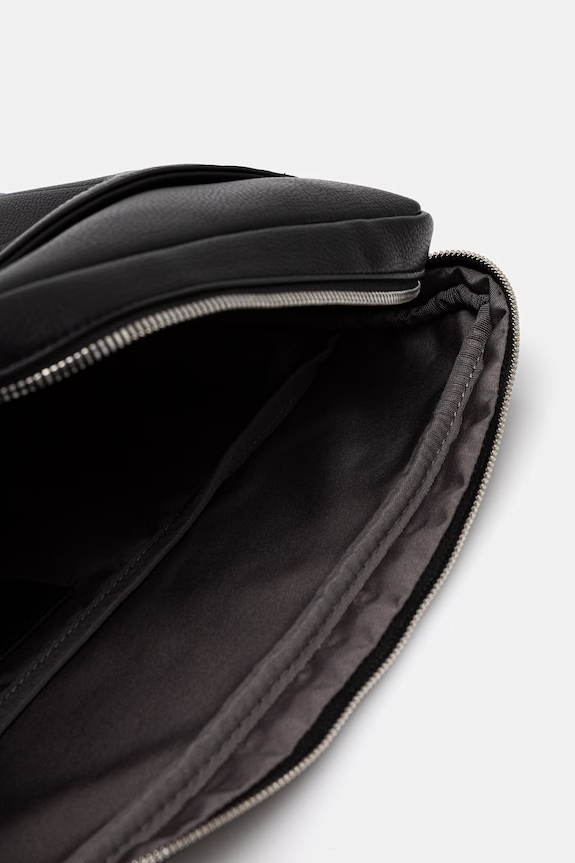 Calvin Klein torba męska z imitacji skóry LV04D3526G czarny