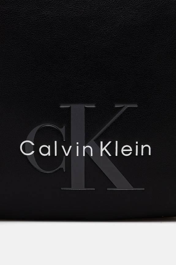 Akcesoria Calvin Klein saszetka męska z imitacji skóry LV04D3449G czarny
