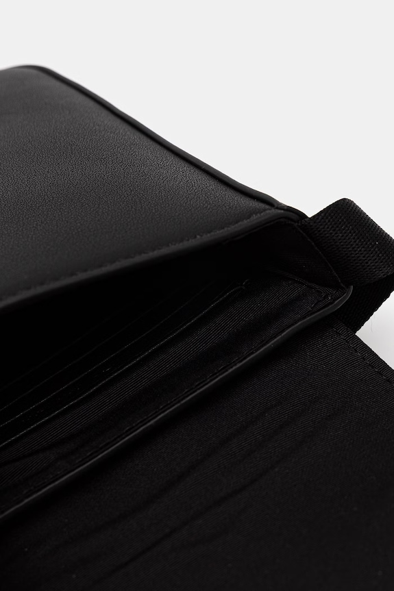 Calvin Klein saszetka męska z imitacji skóry LV04D1226G czarny